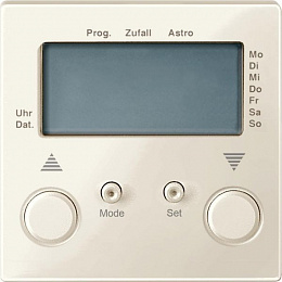 Таймер для жалюзи с подключ.датчика (бежевый) Merten Schneider Electric. Вид 1