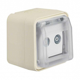 Розетка антенная, 2 отверстия (полярная белизна) W.1 Berker. Вид 1