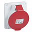 Розетка панельная угл винт 32а 2P-E 380-415 IP44 Schneider Electric. Вид 1.
