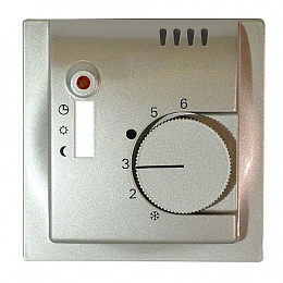 1777-79 Накладка для терморегулятора 1077 U/1078 U/1074 U impuls шампань-металлик  ABB. Вид 1