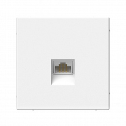Розетка компьютерная RJ45, кат. 6A, механизм (белый) ARTGALLERY Systeme Electric. Вид 1
