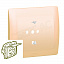 Накладка розетки 2К+З с крышкой, с защитными шторками (dark bronze) Galea Life Legrand. Вид 1.