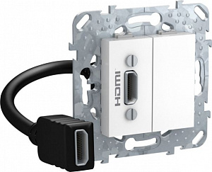 Розетка HDMI (белый) Unica Schneider Electric. Вид 1