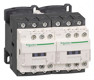 Реверсивный контактор 3-х полюсный 18A 24B DC Schneider Electric. Вид 1