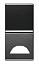 N2101.9 AN Клавиша 1-клавишного 1-модульного выключателя/переключателя/кнопки с окном для шильдика с символом, серия Zenit, цвет антрацит ABB. Вид 1.