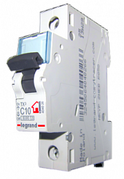 XG3 Автоматический выключатель 1-полюсный, 10А, 6kА (хар-ка C) Legrand. Вид 1