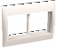Рамка и суппорт для К.К. "Праймер" на 4 модуля, 75мм (белый) IEK. Вид 1.
