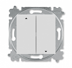 3559H-A88445 16W Выключатель жалюзи 2-кл. без фиксации, Levit, серый/белый ABB. Вид 1