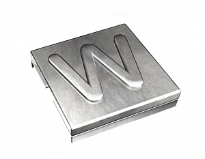 YID-CHAR-W Маркировка для каб.стяжки,нерж.сталь,'W', (100шт) ABB. Вид 1