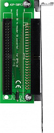 Переходная плата с 2 разъемами IDC-50 для слота PCI ICP DAS. Вид 1