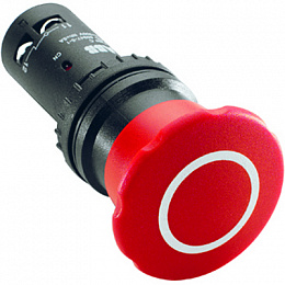 CE4P-10R-02 Кнопка аварийного останова с фиксацией 2НЗ вытягивание 40мм ABB. Вид 1