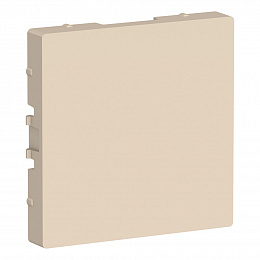 Заглушка без суппорта для многопостовых рамок (бежевый) Atlas Design Systeme Electric. Вид 1