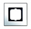 1721-826-101 Рамка 1-постовая, серия carat, глянцевый хром ABB. Вид 1.