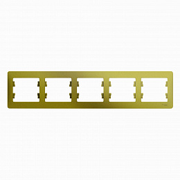 Рамка 5-постовая, горизонтальная (фисташковый) Glossa Systeme Electric. Вид 1