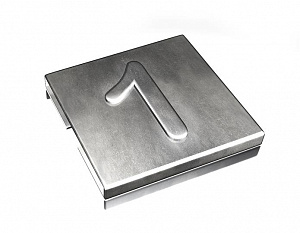 YID-CHAR-1 Маркировка для каб.стяжки,нерж.сталь,'1', (100шт) ABB. Вид 1