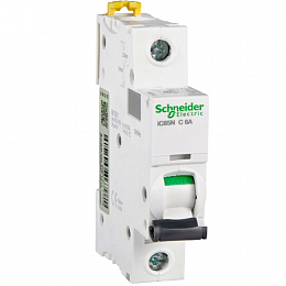 iC65N 1P 6А Автоматический выключатель 1-полюсный, 6А, 6кА (хар-ка C) Schneider Electric. Вид 1