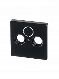 1743-81 Накладка для TV-R-SAT розетки, Future/Axcent/Carat/Династия (антрацит) ABB. Вид 1