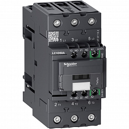 3p контактор everlink ac3 440в 50a, катушка упр. 24-60в ac/dc, пружинный зажим Schneider Electric. Вид 1