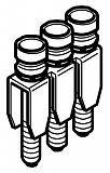 BJDL6.3 Блок перемычек для D4/6, 3 полюса, 32А TYCO