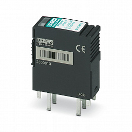 PT-IQ-4X1-24DC-P Штекерный модуль для защиты от импульсных перенапряжений Phoenix Contact. Вид 1