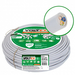 NYM-J 3х2,5 Кабель медный, ГОСТ 31996-2012, 380/660В (1 бухта-100м) Voltex ОКЗ. Вид 1