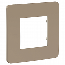 Рамка 1-постовая (песочный/бежевый) Unica Studio Schneider Electric. Вид 1