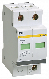 Ограничитель имп. перенапр. ОПС1-C 2P In=20kA Un=400B Im=40kA ИЭК. Вид 1