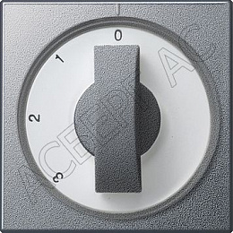 Накладка антенной розетки TV/FM/(SAT) (алюминий) System 55 GIRA. Вид 1