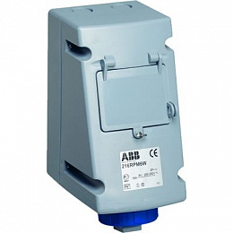 232 RPM6W Розетка с ВА 232RPM6W, 32А, 2Р+Е, IP67, 6ч ABB. Вид 1