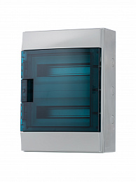 Бокс настенный на 24 мод. прозрачная дверь (с клемм) 320х435х155 Mistral65 ABB. Вид 1