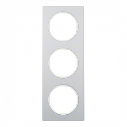 Рамка 3-постовая (алюминий, полярная белизна) R.3 Berker. Вид 1