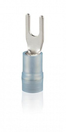 NT2-DC-BF5 "Наконечник кабельный; с нейлоновой изоляцией; вилочный двойного обжатия; 1,5-2,5; М5; (100шт)" ABB. Вид 1