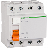 ВД63 Дифф. выкл. нагрузки (УЗО) 4-х полюсный 40A 30mA, тип АС Домовой Schneider Electric