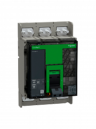 NS1000H Автоматический выключатель 3-полюсный, 1000А, MIC 2.0, 70 kA Schneider Electric. Вид 1