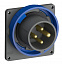 Вилка с прямым фланцем easy&safe 316ebu9w,16a,3p+e,ip67,9ч ABB. Вид 1.