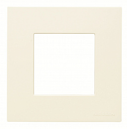 N2171.1 BL Рамка 1-постовая, 1-модульная, базовая, с суппортом, серия Zenit, цвет альпийский белый ABB. Вид 1