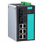 8-портовый управляемый коммутатор: 6х10/100 BaseT Ethernet, 2х100BaseFX, -40...+75С MOXA. Вид 1.