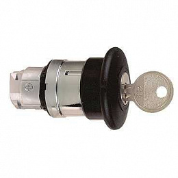 Головка кнопки, гриб., с ключем, zb4bs12 Schneider Electric. Вид 1