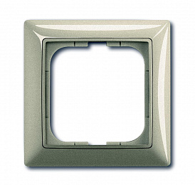 2511-93-507 Рамка 1-постовая с декоративной накладкой (шампань) Basic55 ABB. Вид 1