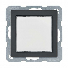 Светодиодный световой сигнал (антрацитовый, бархатный лак) Q.1/Q.3 Berker. Вид 1