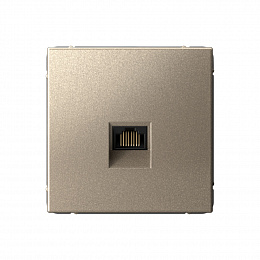 Розетка компьютерная RJ45, кат. 5е, механизм (шампань) ARTGALLERY Systeme Electric. Вид 1