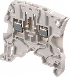 Клемма ZS4-SP винтовая 4мм.кв. с разъединителем (вилкой) серая TYCO. Вид 1