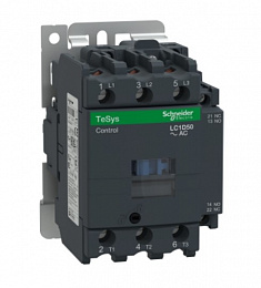 Контактор 3-х полюсный 50А, 220В, 50/60Гц, 3НО, АС, винтовые зажимы Schneider Electric. Вид 1