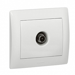 Накладка простой TV розетки (titanium) Galea Life Legrand. Вид 1