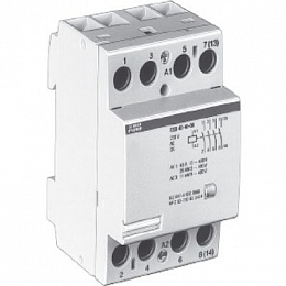 Модульный контактор ESB-63-40 (63А AC1) катушка 48B AC/DC ABB. Вид 1