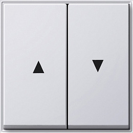 Клавиша для жалюзийного выключателя (белый) TX_44 Gira. Вид 1