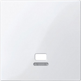 Центральная плата окошком для свет.индик. для выкл. со шнурком, sm (активный белый) Merten Schneider Electric. Вид 1