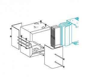 Концевая заглушка h324, 3200а Schneider Electric. Вид 1