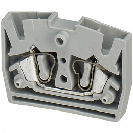 Мини клеммник пруж с фланцем, проходной, 2тчк, 2,5мм?,серый Schneider Electric. Вид 1