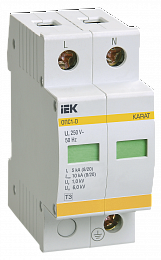Ограничитель имп. перенапр. ОПС1-D 2Р In=5kA Un=230B Im=10kA ИЭК. Вид 1